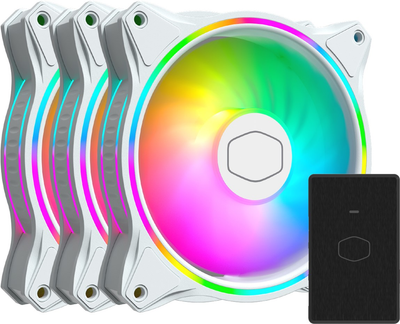 Набір вентиляторів Cooler Master MasterFan MF120 Halo 3in1 White Edition (MFL-B2DW-183PA-R1)
