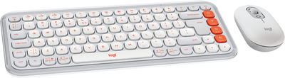 Комплект бездротовий Logitech Pop Icon Combo White (920-013141)