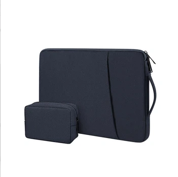 Чохол-сумка для ноутбука макбука MacBook Air/Pro M1 M2 М3 М4 15" / 16" з сумочкою для зарядки, мишки та телефону Темно-синій