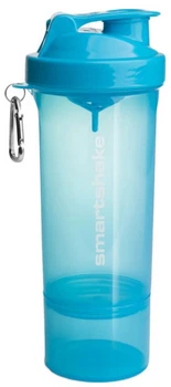 Шейкер SmartShake Slim NEON Blue 500 мл Голубой