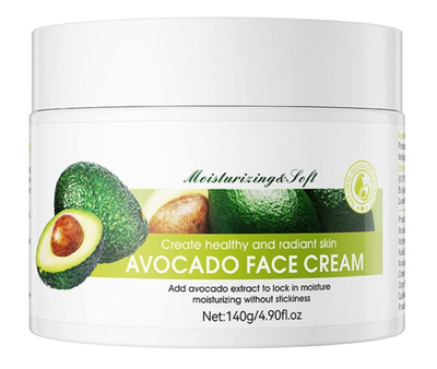 Питальний розгладжуючий крем Sadoer Face Cream для обличчя і шеї з екстрактом авокадо і маслом ши 140 г (6942349393900)