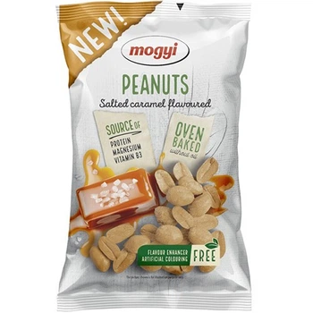 Смажений арахіс Mogyi Peanuts Salted Caramel у глазурі зі солоної карамелі 130 г