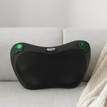 Электрическая массажная подушка Moltis Relax MR-356 – с подогревом, для шеи, спины и поясницы 10036