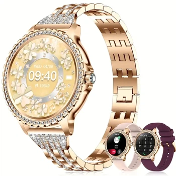 Смарт-часы женские Velora Watch для Android і iPhone широким функционалом и 3 ремешками