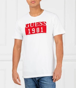 Чоловіча футболка Guess 1981 Designed in California 770953 XS біла
