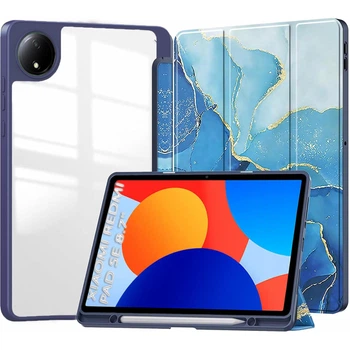 Чехол для планшета BeCover Soft Edge TPU Xiaomi Redmi Pad SE 8.7" Blue Marble (712572)