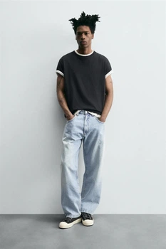 Джинси ZARA Baggy Fit блакитний 4048/400/406 31