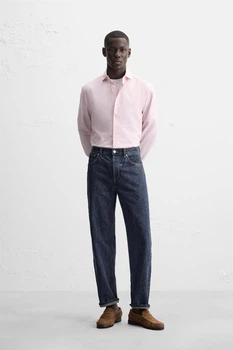 Сорочка бавовняно-ліоцелова Zara рожевий 7545/142/622 M