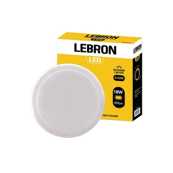 Світильник для ЖКГ Lebron L-WLR 15-35-29 18W 1575Lm білий