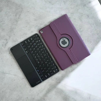 Чохол 360° Rotating Stand Case з клавіатурою для iPad 11 (A16) (2025) - Purple