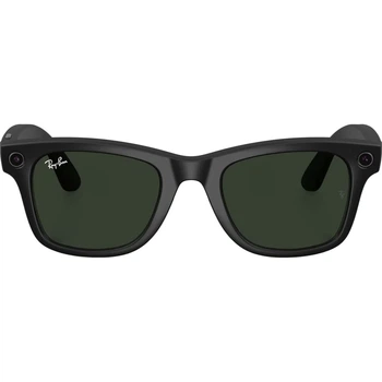 Смарт-окуляри Ray-Ban Meta Wayfarer Large Matte Black/Clear to Graphite Green Transitions (RW4008 601S1M 53-22) [135585]