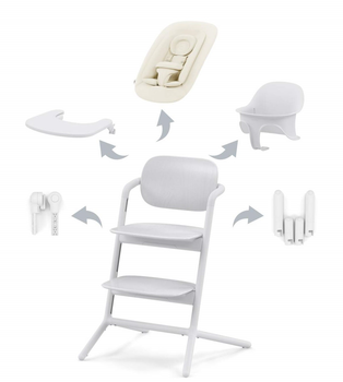 Krzesełko do karmienia Cybex Gold Lemo 4 w 1 All White (4063846288205)
