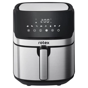 Мультипіч Rotex ROM680-XL MultiFry електрична аерофрітюрниця гриль 6фл 1700Вт Чорний/Сріблястий