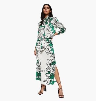 Платье Mango Printed Satin Multi 37041308 S