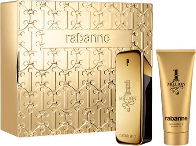 Подарунковий набір для чоловіків Paco Rabanne 1 Million Туалетна вода 100 мл + Гель для душу 100 мл (3349668634873)