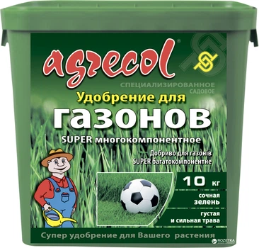 Добриво Agrecol для газону Super багатокомпонентне 9 кг (2018040435)