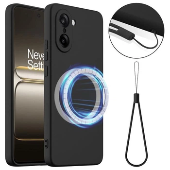Защитный чехол Deexe Silicone Case with MagSafe для OnePlus Nord CE 5 / Ace 5 Racing - Black