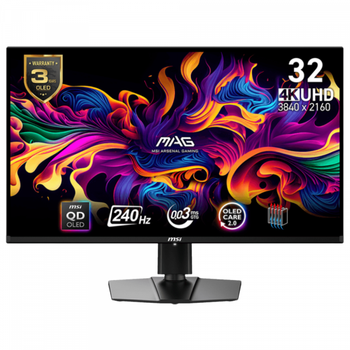 MSI Монітор qd-oled 31.5" uhd (3840 x 2160) 0.03ms 24 0Hz 178/178/2HDMI/DP/TypeC15W mag 321upx qd-oled
