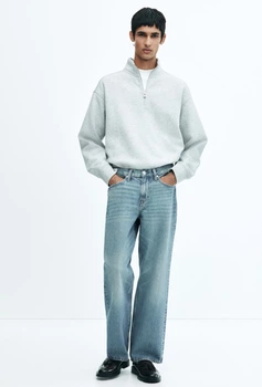 Чоловічі джинси вільного крою Straight Relaxed Fit H&M (58488) W32 L32 Сині