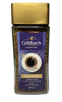 Кава Goldbach Tradition розчинна 200 г в скляній банці (190)