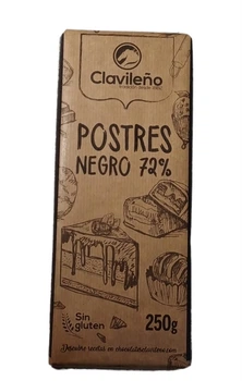 Шоколад Clavileno Rostres Чорний гіркий 72% 250 г (53333)