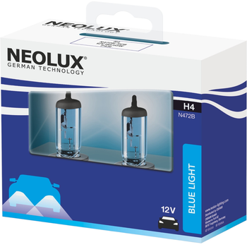 Zestaw żarówek samochodowych Neolux Blue Light H4 60/55 W 12 V 2 szt (N472B-SCB)