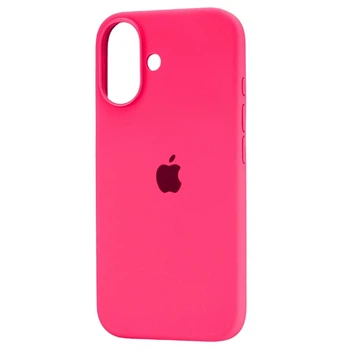 Чехол Fiji Silicone Case для Apple iPhone 17 бампер накладка Soft Touch с микрофиброй Hot Pink