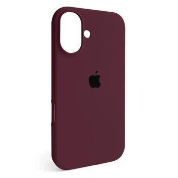 Чохол Fiji Silicone Case для Apple iPhone 16 бампер накладка Soft Touch з мікрофіброю Plum