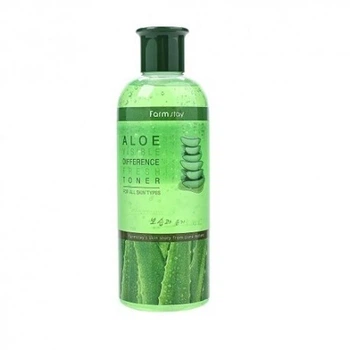 Зволожуючий тонер для обличчя з алое FarmStay Visible Difference Fresh Toner Aloe 350 ml