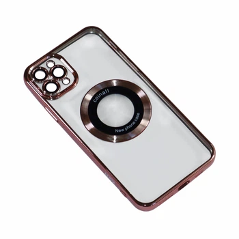 Магнитный чехол XON PhoneCase Magnetic для iPhone 11 Pro Max (PCMC1111400P 8307) Розовый/Прозрачный