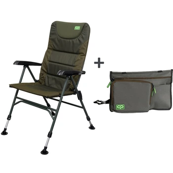 Комплект Крісло корпове Carp Pro Comfort Light Chair + Сумка-органайзер для крісла/розкладачки Carp Pro Chair Organiser