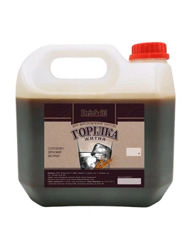 Солодово-зерновой экстракт Drink it Ржаная водка 4 кг, готовая основа для алкогольных напитков брожения