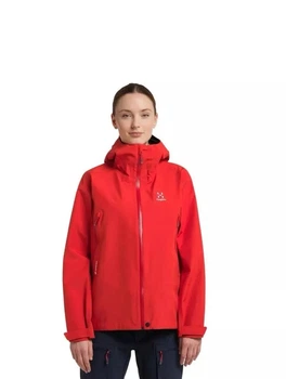 Мембрана куртка Haglofs Roc GTX Jacket Women Gore-tex чотирисезонна гірська колір червоний розмір L