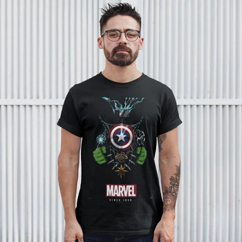 Футболка унісекс Marvel (Avengers Symbols) 4XL чорний
