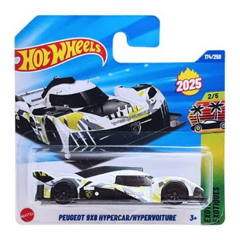 Машинка Базова Hot Wheels Peugeot 9X8 Hypercar Exotics 1:64 HYW11 White