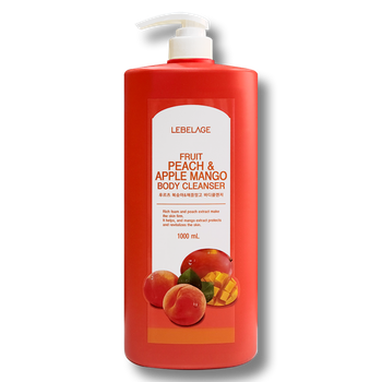 Гель для душу Lebelage Fruit Peach Apple Mango Body Cleanser 1000ml