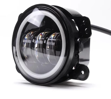 Протитуманні фари LED Пара 30 W 4" (100 мм) + DRL глазки для Dodge Jeep Chrysler (411-DRL)