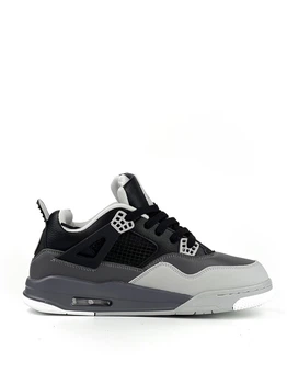 Кроссовки мужские замша air Jordan 4 Retro Gray/White 46