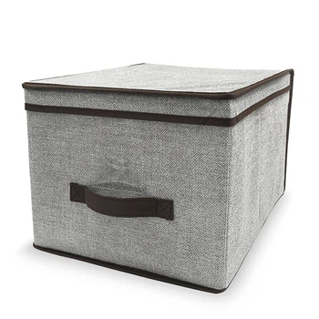Короб для зберігання Handy Home сірий з кришкою 30x40x25 см (ESH06)