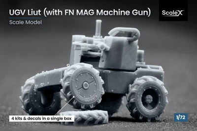 Збірна модель 1/72 Наземний дрон "Лють", MAG ScaleX VG 72002