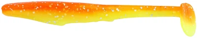 Силикон Reins Rockvibe Shiner 4" B49 Chika Orange/Chartreuse Silver Glitter (8 шт/уп(15521135)
