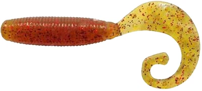 Силікон Reins Fat G-Tail Grub 4" 566 Motor Oil Red Flake (10 шт/уп) (15521120)