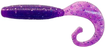 Силікон Reins Fat G-Tail Grub 4" 567 Lilac Silver&Blue Flake (10 шт/уп) (15521121)