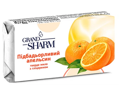 Мыло твердое Grand Шарм Бодрящий апельсин, 70 г
