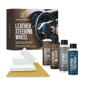 Набір для реставрації керма чорний Leather Expert Steering Wheel Kit