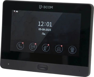 Wi-Fi видеодомофон 7" BCOM BD-760FHD/T с поддержкой Tuya Smart Black (242052)