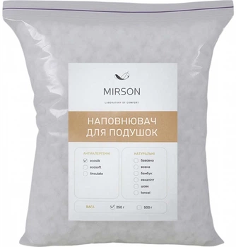 Наповнювач для подушок MirSon Eco-Silk 250 г (2200000656865)