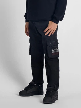 Дитячі штани-карго для хлопчика Minoti 27PANT42 43812TEN 134-140 см Чорні (5063025535013)