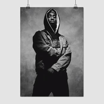 Постер Тупак Шакур у куртці з капюшоном, хіп-хоп, Tupac Shakur, 2Pac, A3 42×30 см (id3088)