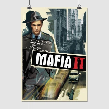 Постер Мафія 2, Віто Скалетта та вулиця Емпайр-Бей, Vito Scaletta, Mafia Ⅱ, A3 42×30 см (id3901)